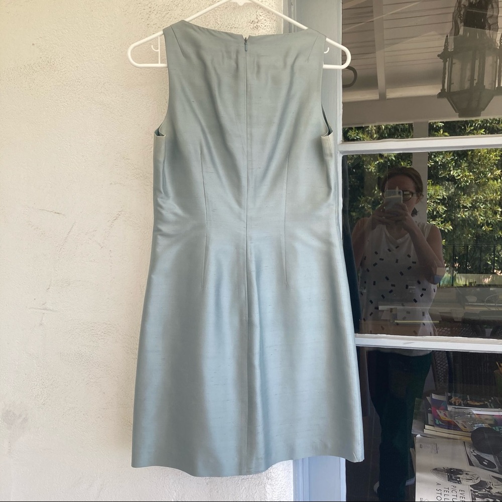 Banana republic dress size 0 blue aqua teal - Picture 6 of 7
